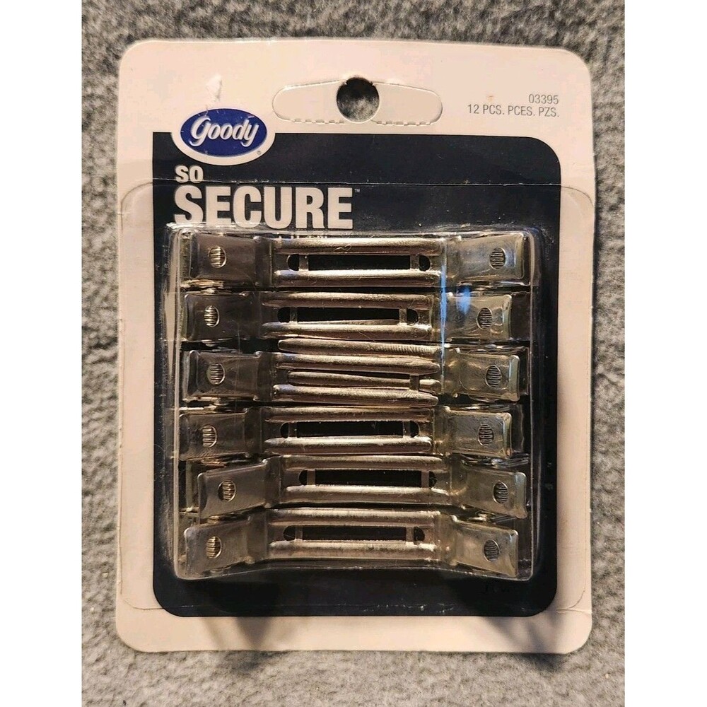 12 Goody Metal Sectioning Styling Hair Clips 2006 Section Secure Style Classic